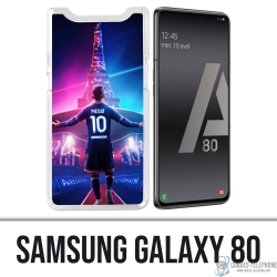 Cover Samsung Galaxy A80 / A90 - Messi PSG Parigi Torre Eiffel
