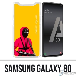 Custodia Samsung Galaxy A80 / A90 - Cartone animato del soldato del gioco del calamaro