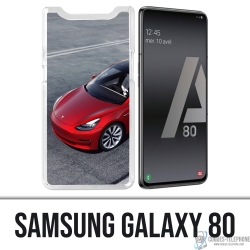 Carcasa para Samsung Galaxy A80 / A90 - Tesla Model 3 Roja