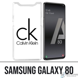 Custodia per Samsung Galaxy A80 / A90 - Logo Calvin Klein bianco