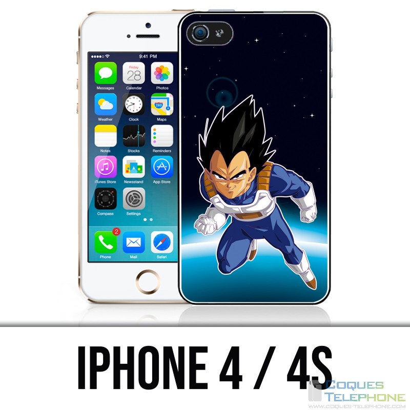 Coque iPhone 4 / 4S - Dragon Ball Vegeta Espace