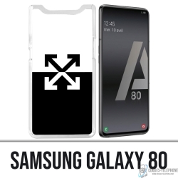 Custodia per Samsung Galaxy A80 / A90 - Logo bianco sporco