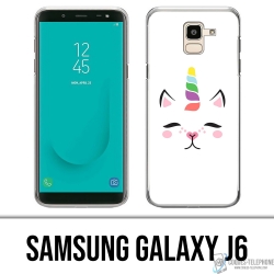 Cover Samsung Galaxy J6 - Gato Unicornio