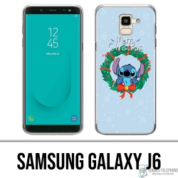 Coque Samsung Galaxy J6 - Stitch Merry Christmas