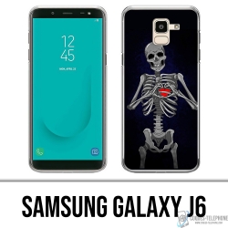 Funda Samsung Galaxy J6 - Corazón de esqueleto