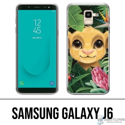 Funda Samsung Galaxy J6 - Disney Simba Baby Leaves