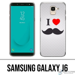 Samsung Galaxy J6 Case - Ich liebe Schnurrbart