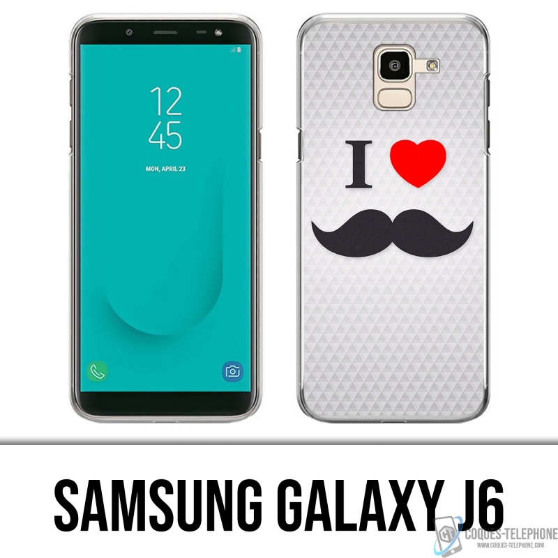 Samsung Galaxy J6 case - I Love Mustache