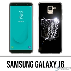 Funda Samsung Galaxy J6 - Logotipo de Attack On Titan
