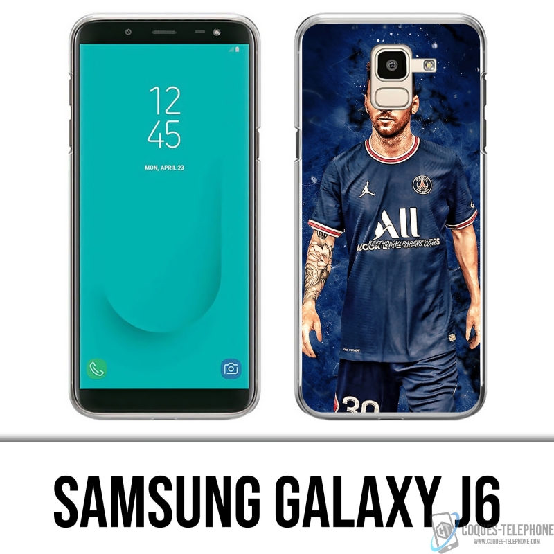 Cover Samsung Galaxy J6 - Messi PSG Paris Splash