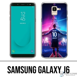 Coque Samsung Galaxy J6 - Messi PSG Paris Tour Eiffel