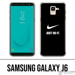 Coque Samsung Galaxy J6 - Nike Just Do It Noir