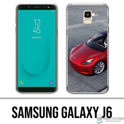 Carcasa para Samsung Galaxy J6 - Tesla Model 3 Roja
