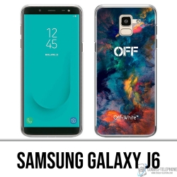 Samsung Galaxy J6 Case - Off White Color Cloud
