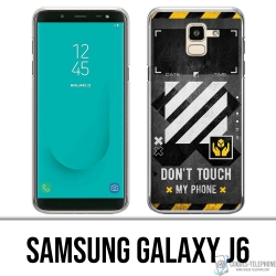 Coque Samsung Galaxy J6 - Off White Dont Touch Phone