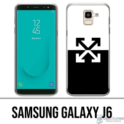 Custodia per Samsung Galaxy J6 - Logo bianco sporco