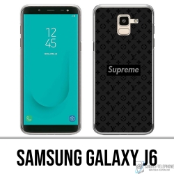Samsung Galaxy J6 Case - Supreme Vuitton Schwarz