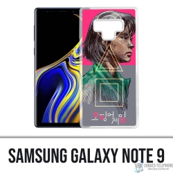 Cover Samsung Galaxy Note 9 - Squid Game Girl Fanart