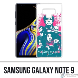 Funda Samsung Galaxy Note 9 - Splash de personajes del juego Squid