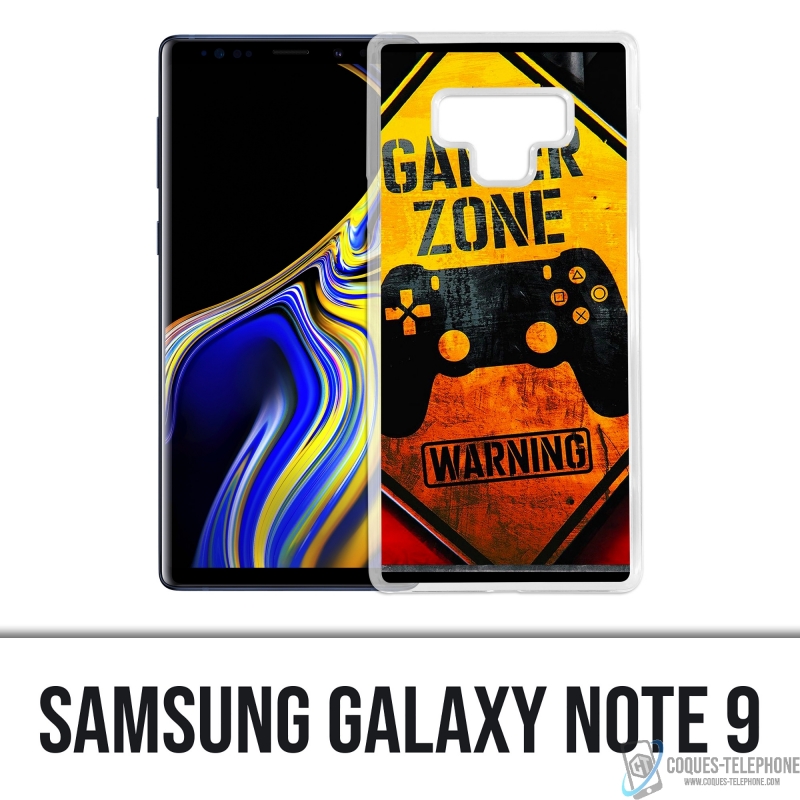 Samsung Galaxy Note 9 case - Gamer Zone Warning