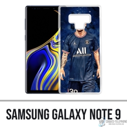Coque Samsung Galaxy Note 9 - Messi PSG Paris Splash