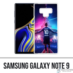 Coque Samsung Galaxy Note 9 - Messi PSG Paris Tour Eiffel