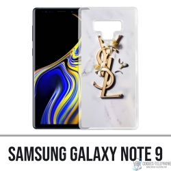 Coque Samsung Galaxy Note 9 - YSL Yves Saint Laurent Marbre Fleurs