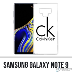Coque Samsung Galaxy Note 9 - Calvin Klein Logo Blanc