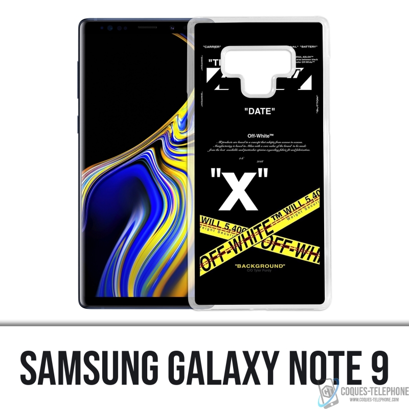 Coque Samsung Galaxy Note 9 - Off White Crossed Lines