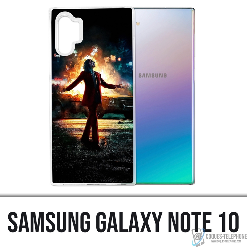Coque Samsung Galaxy Note 10 - Joker Batman On Fire