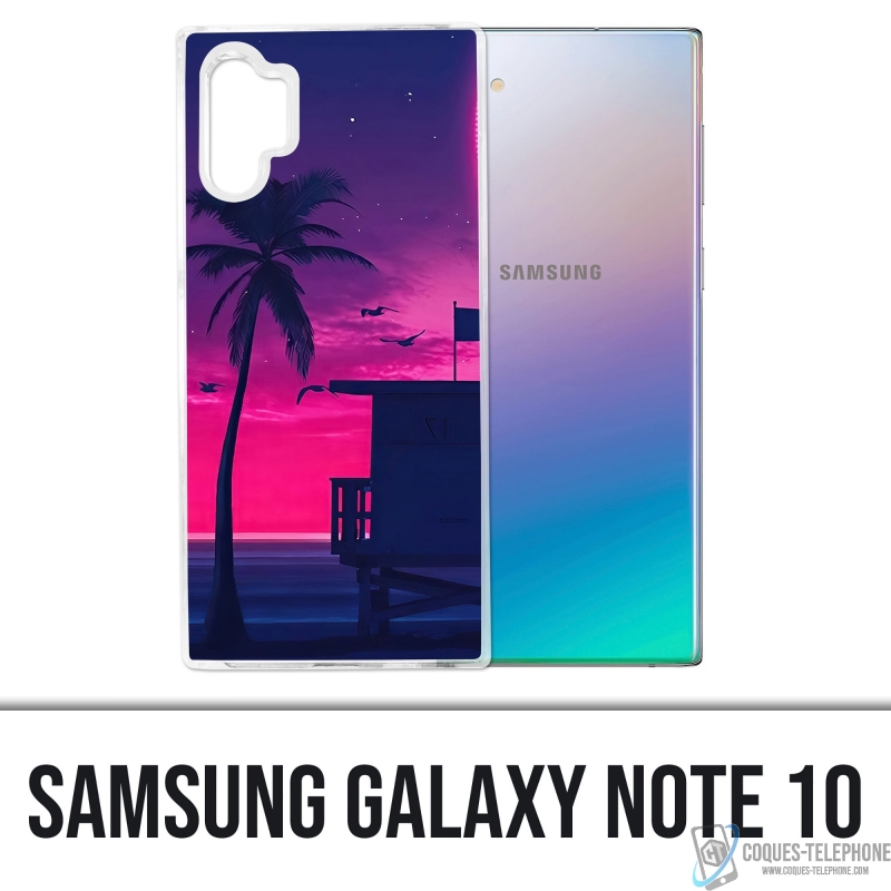 Custodia per Samsung Galaxy Note 10 - Viola Miami Beach