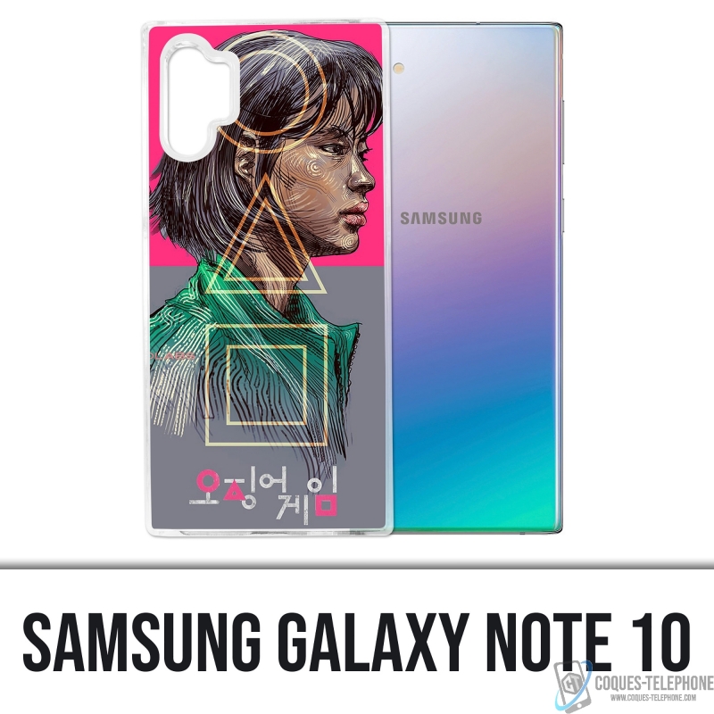 Samsung Galaxy Note 10 Case - Tintenfisch Game Girl Fanart