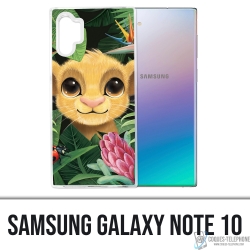 Coque Samsung Galaxy Note 10 - Disney Simba Bebe Feuilles