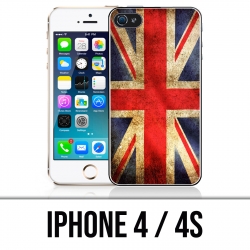 Funda iPhone 4 / 4S - Bandera del Reino Unido Vintage