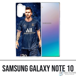 Coque Samsung Galaxy Note 10 - Messi PSG Paris Splash