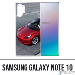 Coque Samsung Galaxy Note 10 - Tesla Model 3 Rouge