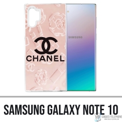 Custodia Samsung Galaxy Note 10 - Sfondo rosa Chanel
