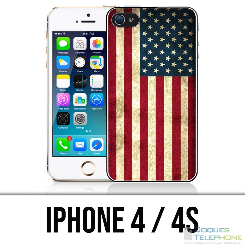 Custodia per iPhone 4 / 4S - Bandiera USA