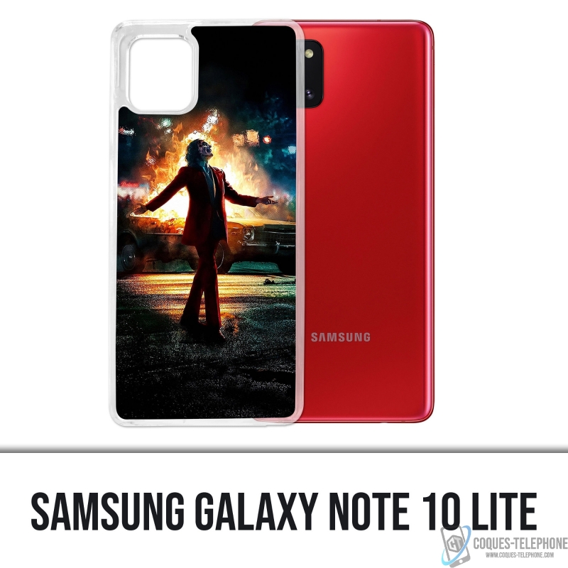 Custodia per Samsung Galaxy Note 10 Lite - Joker Batman in fiamme
