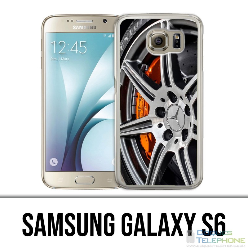 Carcasa Samsung Galaxy S6 - rueda Mercedes Amg