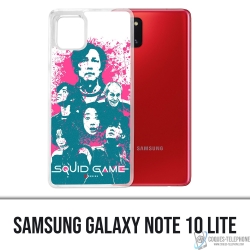 Funda Samsung Galaxy Note 10 Lite - Splash de personajes del juego Squid