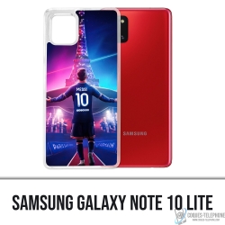 Coque Samsung Galaxy Note 10 Lite - Messi PSG Paris Tour Eiffel