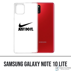 Coque Samsung Galaxy Note 10 Lite - Nike Just Do It Blanc
