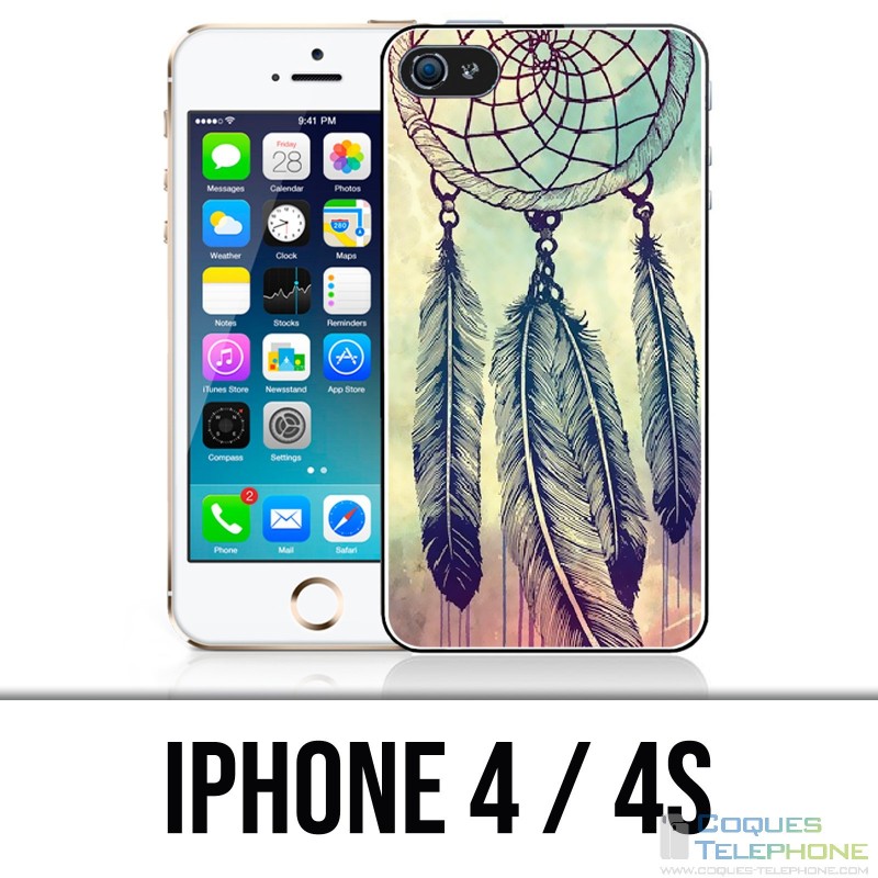 IPhone 4 / 4S Hülle - Dreamcatcher Feathers