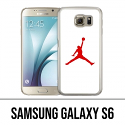 Coque Samsung Galaxy S6 - Jordan Basketball Logo Blanc