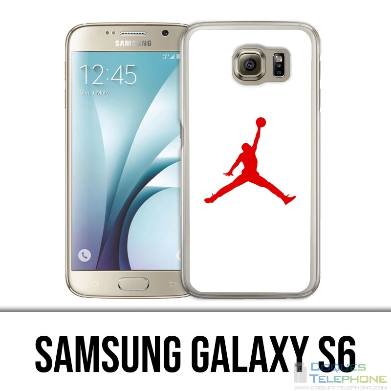 Samsung Galaxy S6 Case - Jordan Basketball Logo White