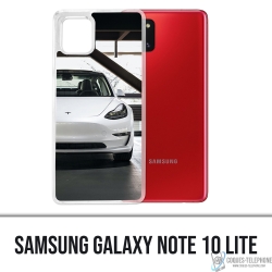Coque Samsung Galaxy Note 10 Lite - Tesla Model 3 Blanc