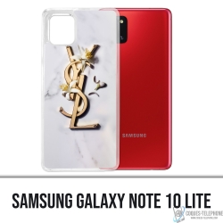 Coque Samsung Galaxy Note 10 Lite - YSL Yves Saint Laurent Marbre Fleurs