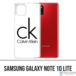 Coque Samsung Galaxy Note 10 Lite - Calvin Klein Logo Blanc