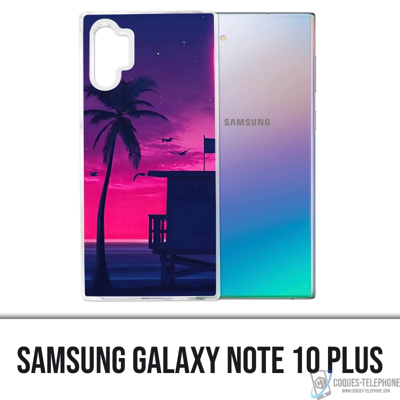 Custodia per Samsung Galaxy Note 10 Plus - Viola Miami Beach